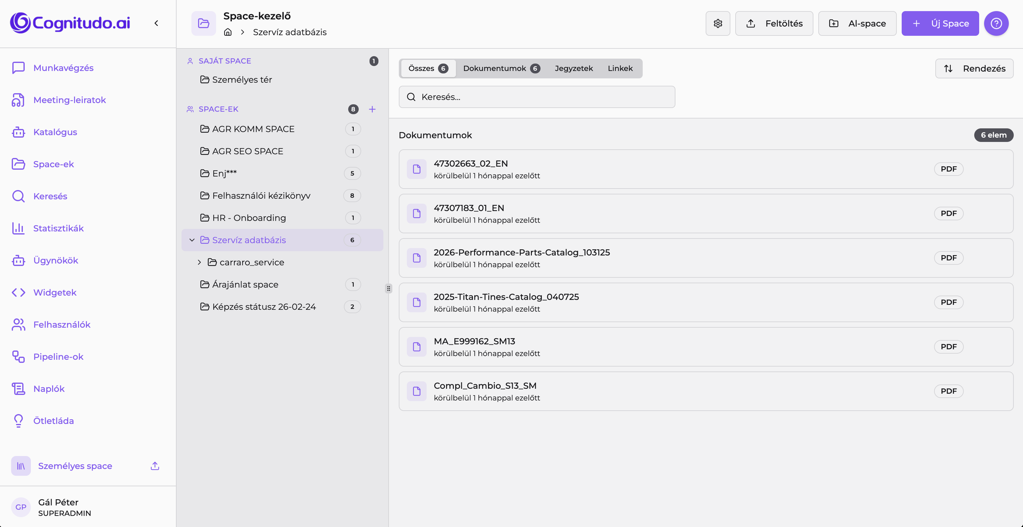 Cognitudo Workspace működés közben