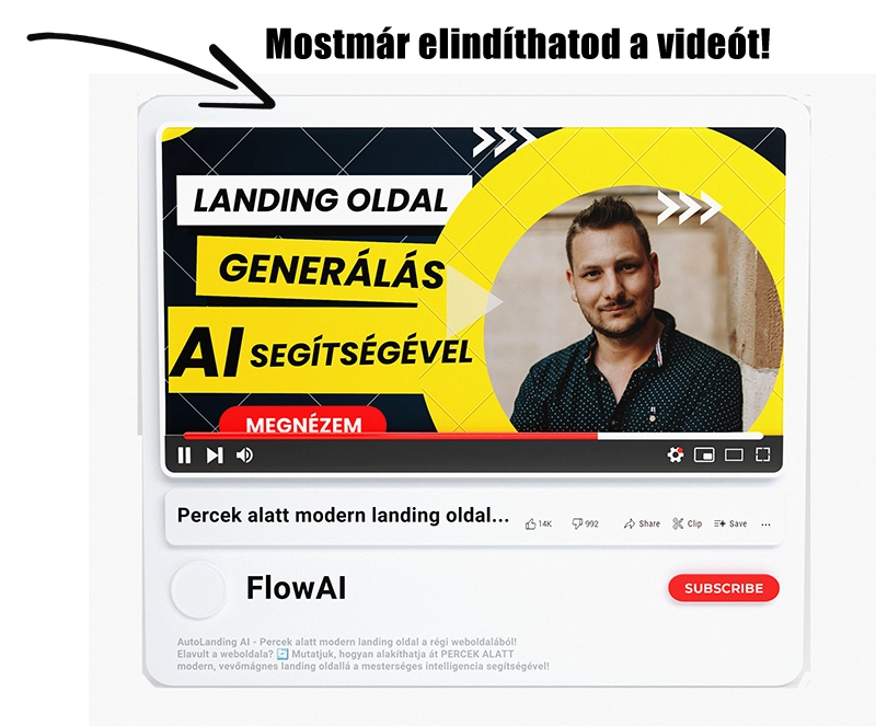 AutoLanding AI - Pillanatok alatt professzionális landing oldal